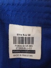 Elite Sports Technical Fight wear BJJ Gi Kimono Top. Blue C2