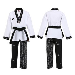 New Taekwondo V Neck Uniform Dobok Gi Hangul Korean Hapkido Martial Arts Team