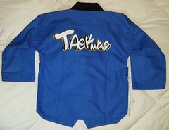 TaeKwonDo Blue Jacket Top, Kids Size 00/130cm, by Vision, V-neck Pullover LXV