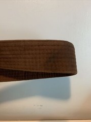 Vintage On The Mat Jiu Jitsu Street Belt BJJ Size L Large Brown Belt Grappling