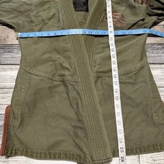 Sanabul BJJ Gi Jacket Top Only A0 Green Brown Brazilian Jiu Jitsu MMA Uniform