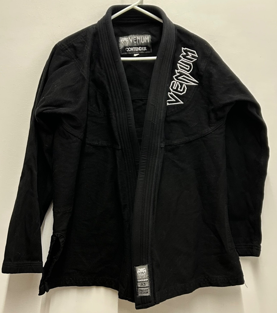 Venum Contender Brazilian Jiu-Jitsu Gi – Black Size A3 Top