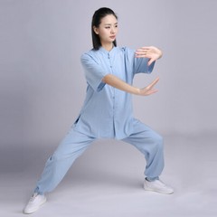 Summer Tai Chi Clothes Martial Arts Clothing Wushu Uniform Kung Fu Dress 5 Color