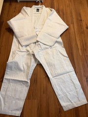PBS White Jiu Jitsu Gi 100% Cotton Heavyweight Weave Size A NWT