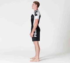 Fuji Sports IBJJF Ranked BJJ Jiu Jitsu Short Sleeve SS Rashguard – White