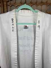 Master Kims Tae Kwon Do Outfit Top And Pants Size 6 M Costume Halloween Dress Up