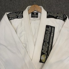 brazilian jiu jitsu gi White size A-4 Mundial fight co