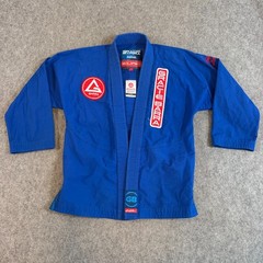 Gracie Barra Blue GB Equipe Edition Jiu Jitsu Kimono Jacket Youth Size 5 Y5