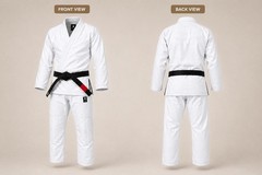 Sleeveless White Brazilian Jiu Jitsu BJJ Gi – Lightweight martial arts Uniform