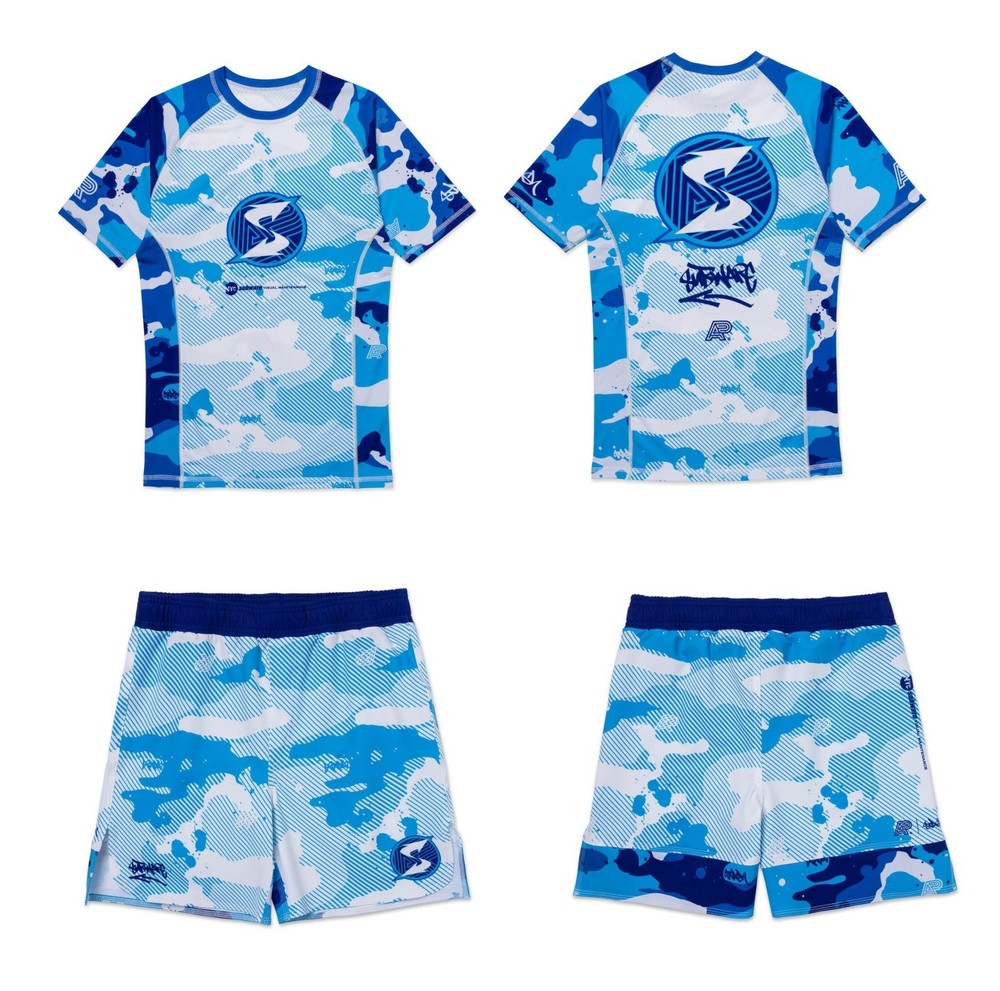 Albino and Preto X Stash Subware Full Camo Rashguard & Short (Set) No Gi