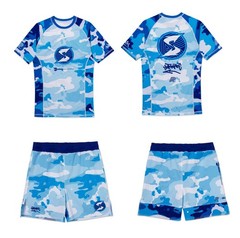 Albino and Preto X Stash Subware Full Camo Rashguard & Short (Set) No Gi