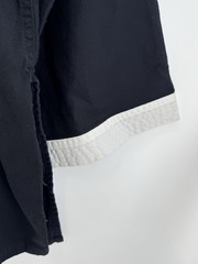 Men’s Cotton Kung Fu Uniform Top Martial Arts in Black Size 5