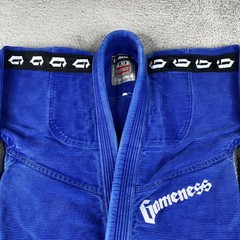 Gameness Gi/Kimono Jacket Adult A0 Blue BJJ Jiu Jitsu MMA (Jacket Only )