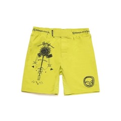 Shoyoroll Batch #112 Vital Principles Rash Guard SS Yellow Short Bjj No Gi