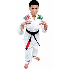 Brazilian Jiu Jitsu BJJ Gi Uniform White Adult Martial Arts Kimono Training Suit
