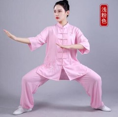 Summer Women Cotton Tai chi Uniform Kung fu Suit Martial arts Wing Chun Clothes