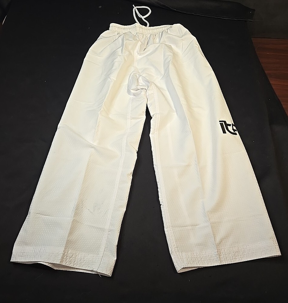Size 150 (US 12) NEW Martial Arts TAEKWONDO PANTS Kids White New Youth