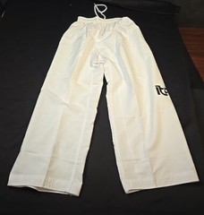 Size 150 (US 12) NEW Martial Arts TAEKWONDO PANTS Kids White New Youth