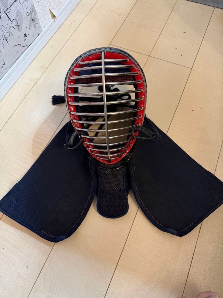 Japanese Kendo Men Head Gear Mask Size 68cm Hokkamuri Armor Equipment