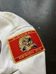 NAAMA Michigan Karate Dragon Karategi Gi Patch Top Shirt Uniform White Size 1