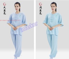 Summer Women’s Tai Chi Suit Kung Fu Costum Morning Exercise Uniform Martial Arts