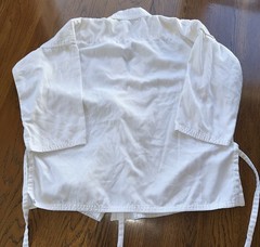Hawk Sports Karate Gi Uniform Top Kids White Size 2 Martial Arts Jujitsu