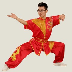 Martial Arts Suit Silk Kung Fu Tai Chi Uniform Wushu Wing Chun Shao Lin Clothes