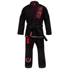 Hayabusa Goorudo 3 Gold weave Gi A1 (Black and Red) – Size A1