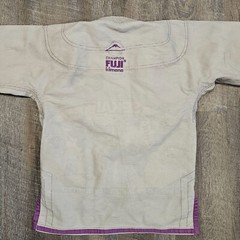 Fuji Sekai Champion Fuji Kimono Women’s Gray/Purple Size W1 BJJ Ju-Jitsu