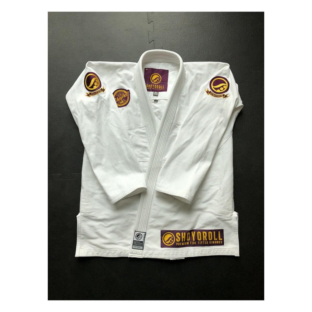 Custom White BJJ Gi Professional Competition Jiu Jitsu Kimono 450 GSM PearlWeave