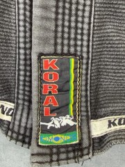 Koral BJJ Gi Jacket Kimono Top A2 Medium Gray Mens Adult Jiu Jitsu Training