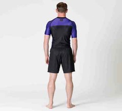 Fuji Sports IBJJF Ranked BJJ Jiu Jitsu Short Sleeve SS Rashguard – Purple