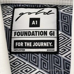 Gold BJJ Foundation Kimono Gi Jacket A1 White 450 GSM Jiu Jitsu Jacket Only NWT