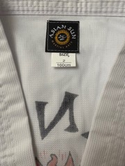 Karate Gi Kids Size 2 Asian Sun Martial Arts White Uniform Top
