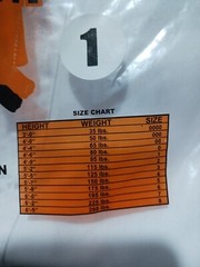 Tiger Claw Student Martial Arts Uniform TC 2000 Series Kids Size 1 /95 lbs 4′-9″