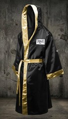 Everlast Professional Boxing Robe – Black & Gold Hooded Ring Entrance Wear