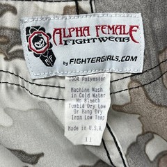 Alpha Female Fight Wear Women’s Shorts Size 11 – Camo Training Shorts MMA