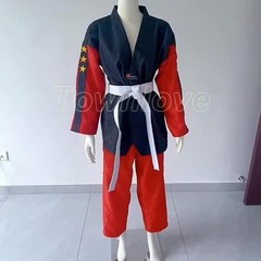 3 StarsTaekwondo Uniform Long Sleeve Kids Adult Clothes Taekwondo Martial Arts