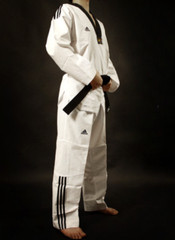 Adidas Champion 3-Stripe Uniform Military Uniform Taekwondo Dobok NEW WHITE