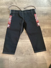 RALPH GRACIE JIU-JITSU Black Top JACKET Pants Youth Set Size M1