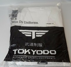 TOKYODO TaeKwonDo Uniform, Light Weigh 8.5oz Size 7/200 White Belt, Pant, Shirt