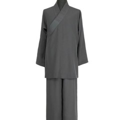 Buddhist Shaolin Monk Robe Full Set Linen Kung Fu Suit Meditation Uniforms