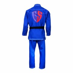 GS Mens Nova Absolute BJJ Gi IBJJF Jiu Jitsu Suit Uniform Adult Blue Pearl Weave