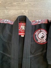 RALPH GRACIE JIU-JITSU Black Top JACKET Pants Youth Set Size M1