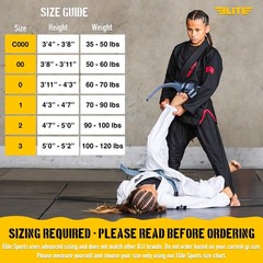 Elite Sports IBJJF Ultra Light BJJ Brazilian Jiu Jitsu Gi for Kids with Presh…