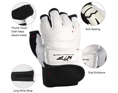 LangRay MMA Training Gloves White Small Sparring Punch Bag Gloves