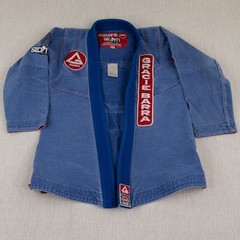 Gracie Barra Storm Gi Jacket Adult A1 Blue (READ) Blue Jiu Jitsu Pro Lite Aero