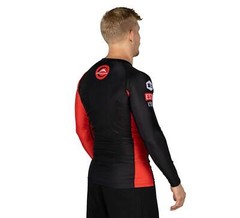Fuji Mount MMA BJJ Jiu-Jitsu LongSleeve Long Sleeve LS Rashguard – Red