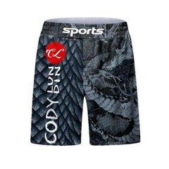 Asian Dragon Theme BJJ Rash Guard MMA Brazilian Jiu Jitsu No Gi Gear