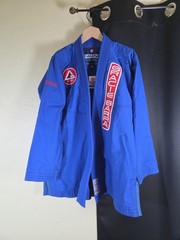 Gracie Barra Limited Edition Ripstop Trainlite Blue Kimono Top Jacket 1 Piece A2